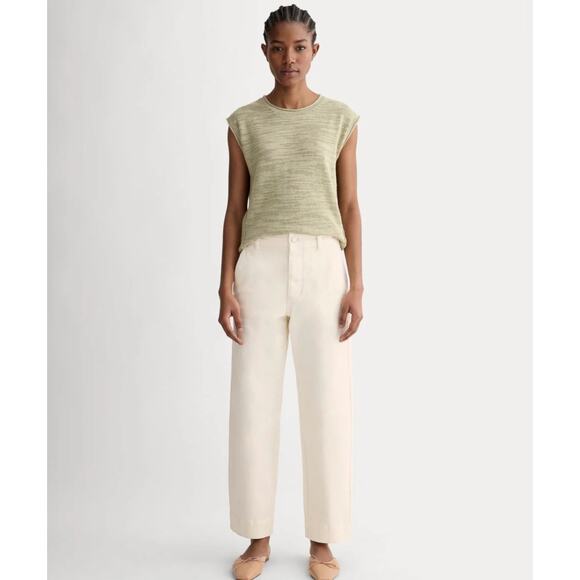 Everlane Pants - Everlane The Utility Wide-Leg Pant White Size 4R